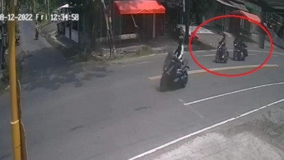 Rombongan Moge Hantam Pengendara Motor Matic di Kulon Progo