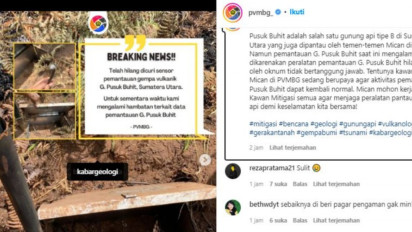 Viral di Medsos, Sensor Pemantauan Gempa Vulkanik G Pusuk Buhit Dicuri OTK