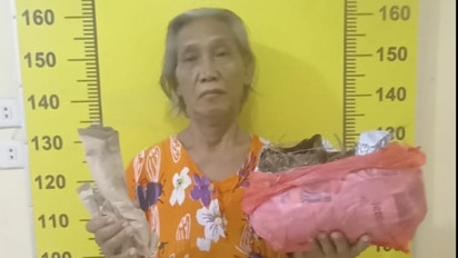 Astaga! Nenek Usia 61 Tahun Asal Medan Kedapatan Simpan Ganja