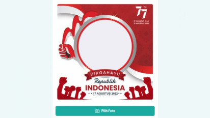 Percantik Foto Profilmu dengan Twibbon HUT ke-77 Kemerdekaan Republik Indonesia, Berikut Linknya