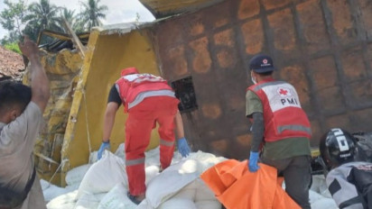 UPDATE Kecelakaan Maut Truk Terigu di Cianjur, 6 Orang Meninggal Dunia