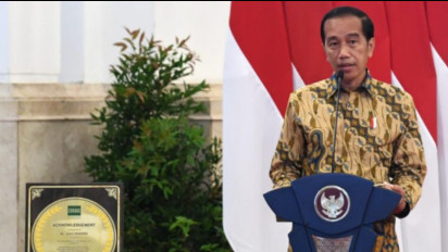 Terima Penghargaan Swasembada Beras, Jokowi: Diversifikasi Pangan Hati-hati