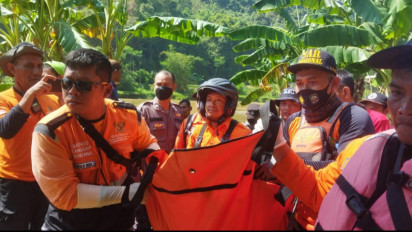 Terpeleset, Seorang Bocah Hanyut dan Tenggelam di Sungai Kalikutho Kendal