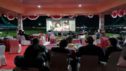 Bangkitkan Rasa Nasionalisme di Perayaan HUT RI ke-77, Kodim 0207 Simalungun Gelar Nobar Film Perjuangan