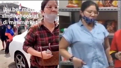 Viral Emak-Emak Bermobil ´Kegep´ Mencuri Coklat, Malah Bawa Pengacara Ancam UU ITE Ke Karyawan Alfamart,  Netizen: Gak Tau Malu