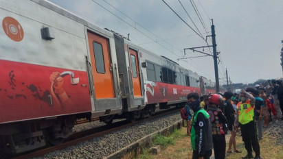 Seorang Pria Tewas Tertabrak Kereta Api di Buaran