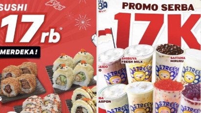 Catat, 10 Daftar Promo Hari Kemerdekaan 17 Agustus 2022: Ichiban Sushi, Pizza Hut, hingga Street Boba
