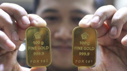 Harga Emas Merosot 8,4 Dolar AS Karena Tertekan Oleh Imbal Hasil Obilgasi Pemerintah Ameriak Serikat yang Lebih Tinggi