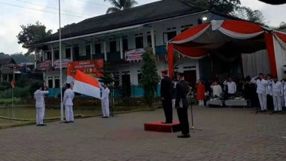 Mantan Napiter dan Kombatan Jadi Petugas dan Pengibar Bendera Upacara HUT ke-77 RI di Tasikmalaya
