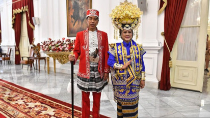 Presiden Jokowi Kenakan Baju Adat Buton di Acara HUT ke-77 RI, Sarat Filosofi Kepemimpinan