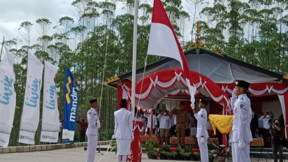 Detik-Detik Proklamasi di Titik Nol IKN Nusantara