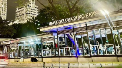 Bertepatan HUT ke-77 RI, Transjakarta Resmikan Halte Gelora Bung Karno Usai Direvitalisasi