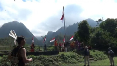 Upacara HUT Kemerdekaan RI ke 77 ala Pelaku Wisata di Lereng Gunung Merapi