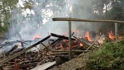 Satu Rumah Warga di Cilacap Hangus Dilalap si Jago Merah