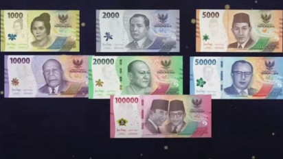 Lagi HOT BANGET, Ada Uang Kertas Baru Pecahan Rp1.000, Rp2.000, Rp5.000, Rp10.000, Rp20.000, Rp50.000, dan Rp100.000