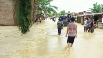 Hujan Lebat di Deliserdang, Banjir Rendam 4 Desa dan Ratusan Rumah