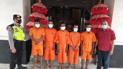 Komplotan Pemulung di Bali Bongkar Pondasi Villa dan Curi Besi Senilai Rp50 Juta, Ditangkap Polisi