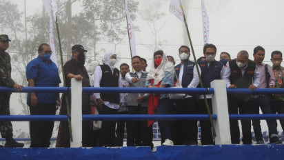 Berulang Kali Diterjang Banjir Lahar Semeru, Proyek Pembangunan Jembatan Kajar Kuning Akhirnya Kelar