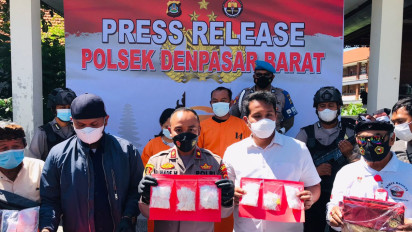 Nyambi Jualan Ribuan Pil Koplo, Pasutri Pedagang Bakso di Denpasar, Bali, Ditangkap Polisi