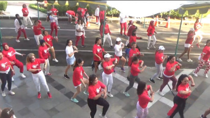 Meriahkan HUT RI ke-77, Relawan Pejuang Puan Gelar Lomba Zumba, Serentak di 10 Kecamatan di Bali
