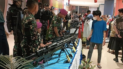 Yonmarhanlan VI Pasmar 2 Ikut Meramaikan Pameran Alutsista di Makassar