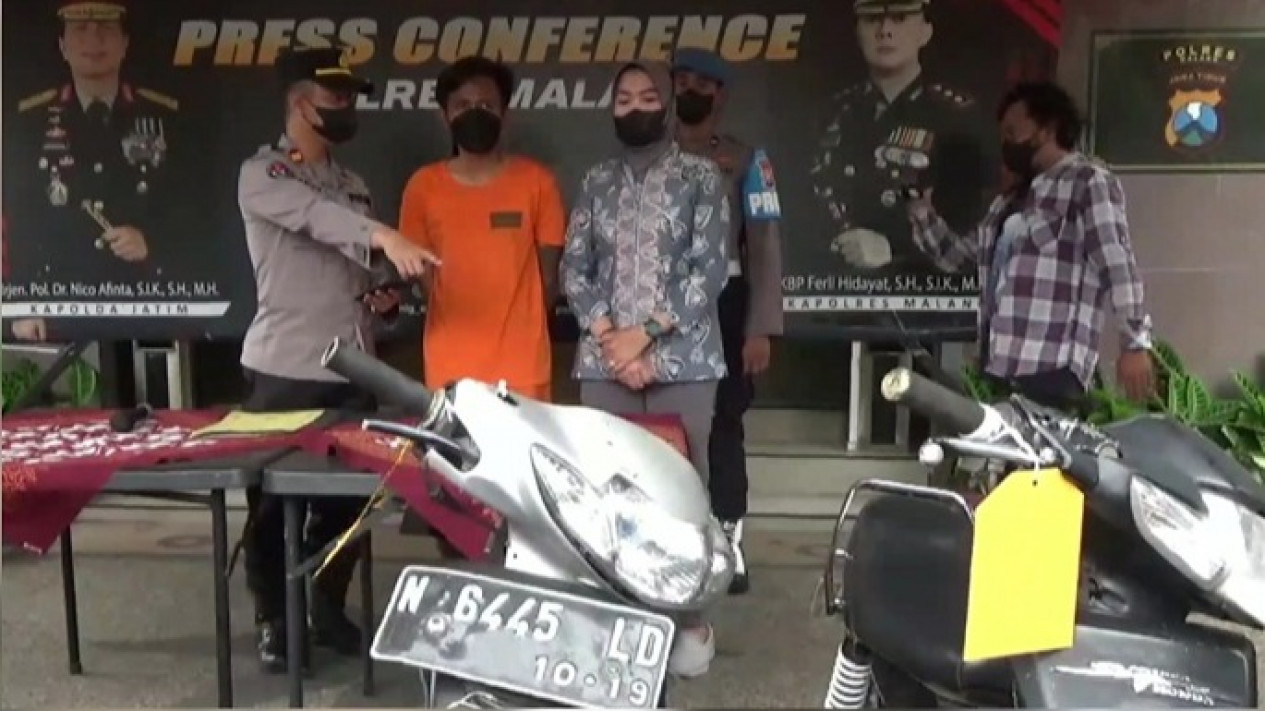 Bermodalkan Gunting Pemuda Asal Malang Berhasil Curi 4 Sepeda Motor
            - galeri foto