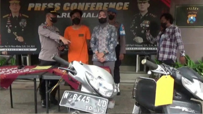 Bermodalkan Gunting Pemuda Asal Malang Berhasil Curi 4 Sepeda Motor