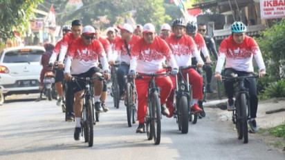 Gelar Gowes di Jonggol, Sekjen Partai Gerindra Ahmad Muzani: Insya Allah Prabowo akan Jadi Presiden 2024