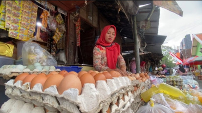 Stok Peternak Minim, Harga Telur Ayam di Pasar Tradisional di Blitar Tembus Rp. 30.000 Per Kg