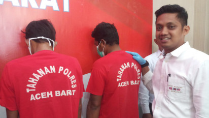 Dua Begal HP Dibekuk Satreskrim Polres Aceh Barat