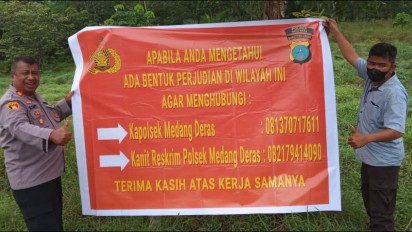 Pasang Spanduk Seruan Berantas Judi, Ketua PWI Sumut Komentari Langkah Polres Batubara