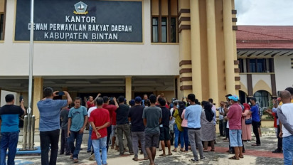 Protes Cantrang dan Pukat Trawl, DPRD Bintan Digeruduk Nelayan