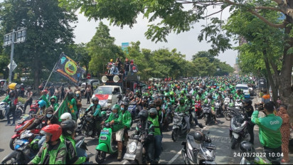 Ribuan Driver Online se Wilayah Surabaya Raya Akan Turun ke Jalan, Rabu (24/8), Tuntut Frontal Level 5