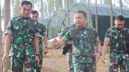 Kasad Meninjau Lokasi Pembangunan Mabes TNI AD di IKN Nusantara