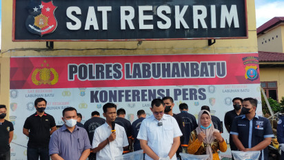 7 Pelaku Penganiayaan Oknum Wartawan Online Ditangkap Satreskrim Polres Labuhanbatu