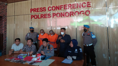 Berantas Penyakit Masyarakat, Polres Ponorogo Ringkus Tiga Pelaku Judi Online