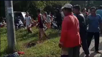 Dua Pelaku Jambret Handphone di Bangkalan, Madura, Babak Belur Dihajar Warga