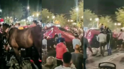 Mau Injak Rem Malah Injak Gas, Sebuah Andong Terpental oleh Mobil yang Melaju Kencang di Yogyakarta