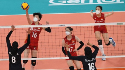 Pakai Masker Saat Tanding, Tim Voli Putri China Kalah di Piala Asia