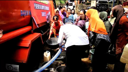 Kemarau di Gunungkidul, BPBD Terus Lakukan Penyaluran Air Bersih