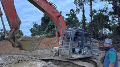 Tambang Emas Ilegal Digerebek, 4 Penambang dan Satu Ekscavator Diamankan Polisi di Nagan Raya