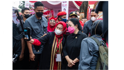 Teriakan ‘Presiden’ Saat Puan Dialog dengan Warga Tulang Bawang Lampung.