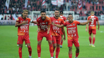 Tampil Dominan, Bali United Menang Telak 4 - 0 atas Persik Kediri