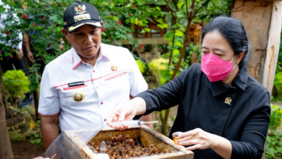 Penghijauan di Rajabasa, Puan Tanam Alpukat dan Panen Madu Lebah