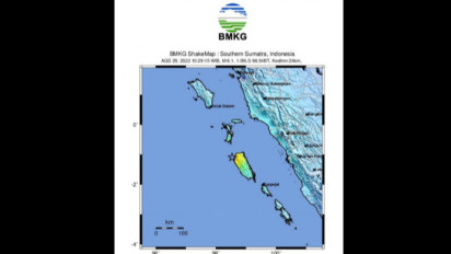 BMKG: Gempa M 6,1 di Kepulauan Mentawai Akibat Subduksi Lempeng Megathrust