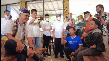 Farel "Ojo Dibandingke" Nyanyikan Lagu "Tugiman" untuk Ganjar Pranowo