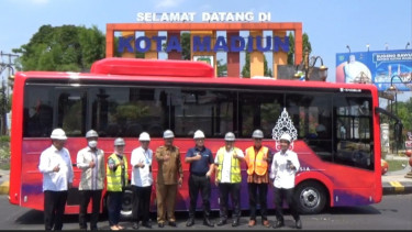 Ujicoba Bus Listrik Buatan INKA Madiun, untuk KTT G20 di Bali, Wamen II BUMN : Sudah Layak
