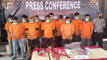 Polisi Beberkan Peran 12 Tersangka Pengeroyok Suporter PSS Sleman