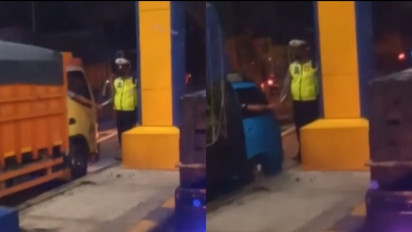 Terekam Aksi Oknum Berseragam Sedang Lakukan Pungli, Netizen: Open Donasi
