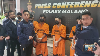 Lima Kawanan Copet Berhasil Diamankan Petugas, Satu Diantaranya Masih di Bawah Umur, Berhasil Menggasak Belasan Ponsel